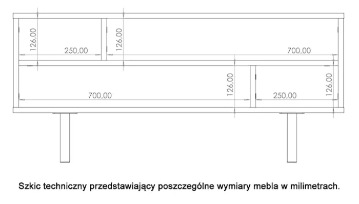 Ława kawowa Klazby 100x60 cm czarny mat