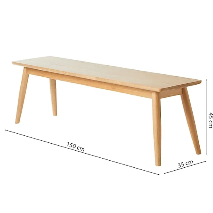 Ławka drewniana Visimmy 150 cm dąb