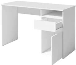 Biurko Billa z szufladą i szafką 120 cm biały