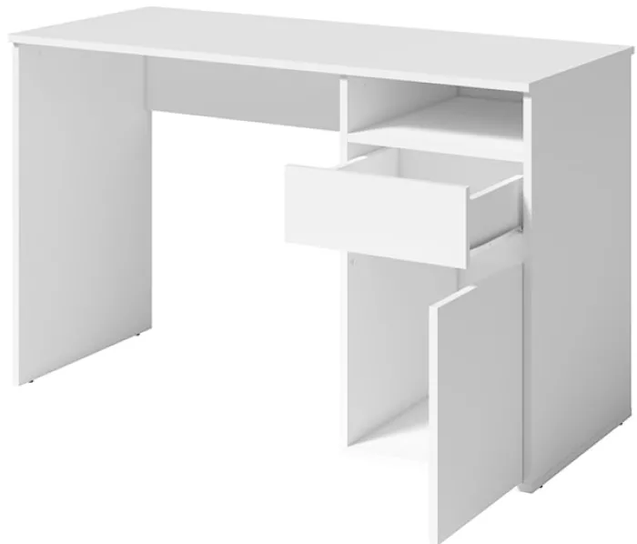Biurko Billa z szufladą i szafką 120 cm biały