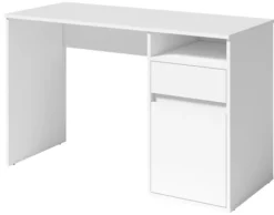 Biurko Billa z szufladą i szafką 120 cm biały