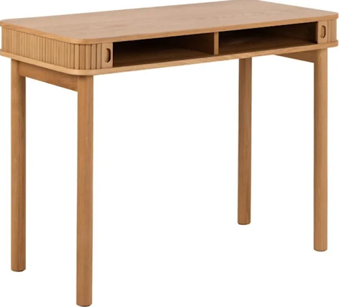 Biurko drewniane Wilent 100x50 cm dąb lamele