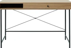 Biurko Mogest 120x60 cm beżowe boho