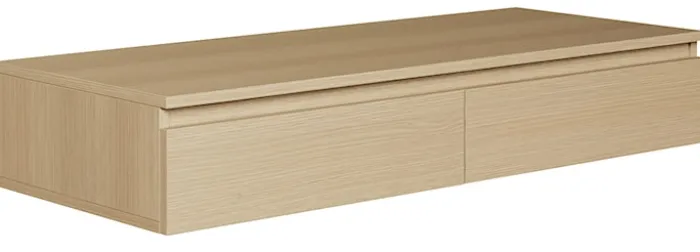 Biurko toaletka Bemmi wisząca z szufladami 120 cm dąb lindberg