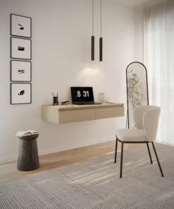 Biurko toaletka Bemmi wisząca z szufladami 120 cm dąb lindberg