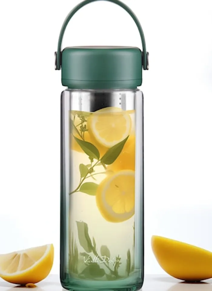 Butelka z zaparzaczem Fuori 350 ml zielona