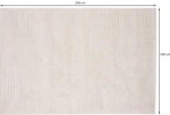 Dywan Bloccle 160x230 cm kremowy