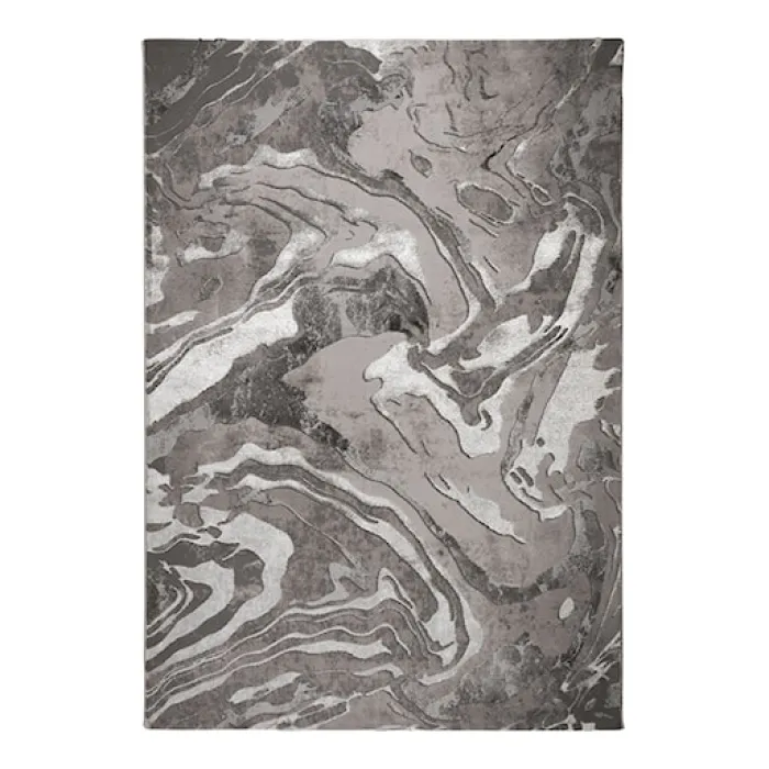 Dywan nowoczesny Marbled srebrny Prostokątny/120x170 cm