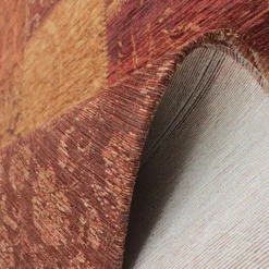 Dywan syntetyczny Patchwork Chenille terracotta Prostokątny/120x170