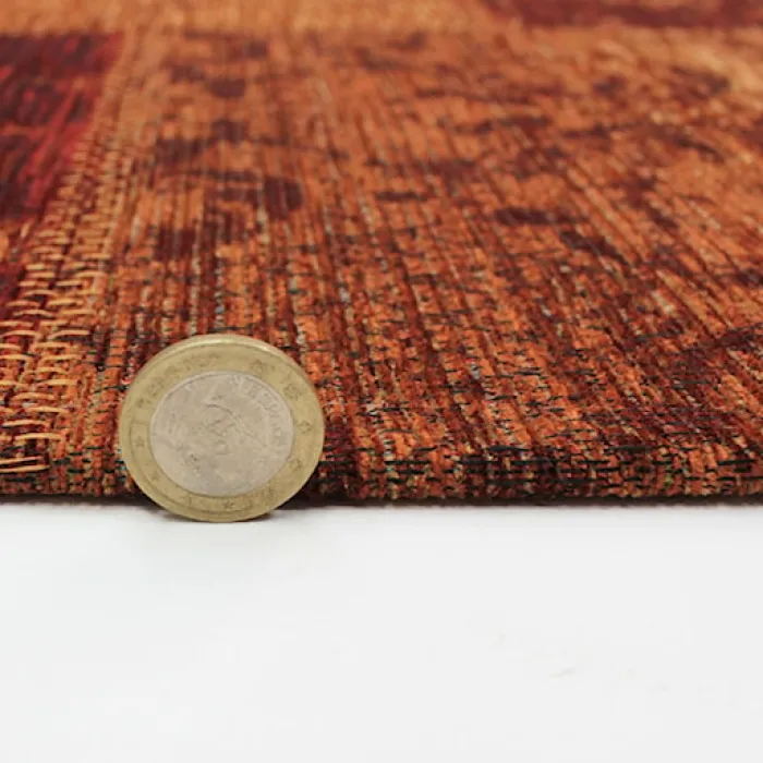 Dywan syntetyczny Patchwork Chenille terracotta Prostokątny/120x170