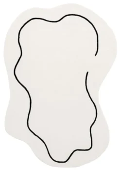 Dywan wełniany ręcznie tkany Loop kremowy 160x230 cm