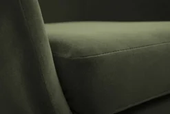 Fotel kubełkowy Meknes oliwkowy velvet łatwoczyszczący