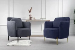 Fotel kubełkowy Venessel antracytowy welur łatwoczyszczący na czarnych nóżkach