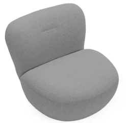 Fotel obrotowy Nicolino ciemnoszary boucle