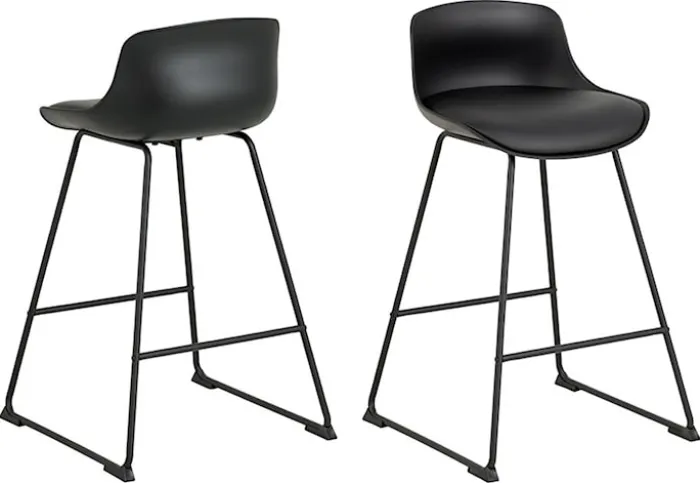 Hoker Schino podstawa 60 cm czarna ekoskóra