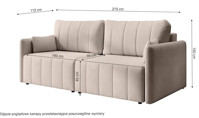 Kanapa rozkładana do narożnika Pierra z pojemnikiem ciemnozielona velvet hydrofobowa