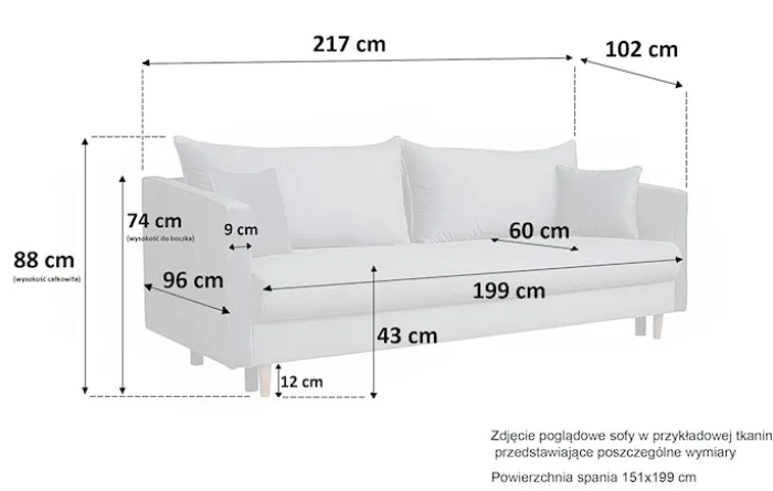 Kanapa rozkładana trzyosobowa Merauke z pojemnikiem butelkowa zieleń velvet