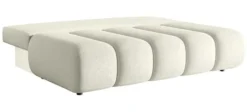 Kanapa trzyosobowa Dandelino Mini z funkcją spania kremowa boucle