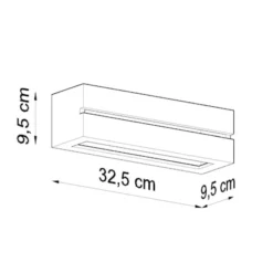 Kinkiet ceramiczny Vega Line biały