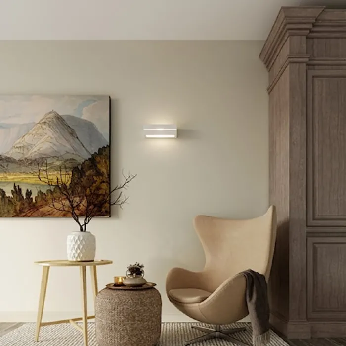 Kinkiet ceramiczny Vega Line biały