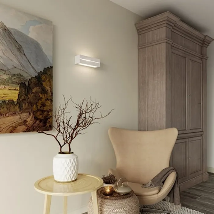 Kinkiet ceramiczny Vega Line biały