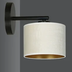 Kinkiet ścienny Hellid średnica 18 cm biały