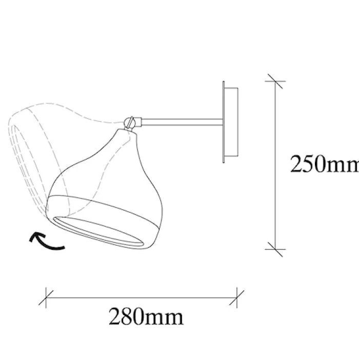 Kinkiet ścienny Queenie