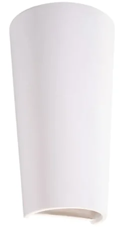 Kinkiet ścienny z ceramiki Siegg 29x16,5 cm biały