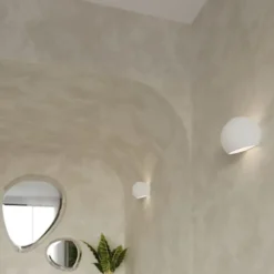Kinkiet Debesis ceramiczny biały