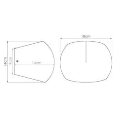 Kinkiet Globe beton
