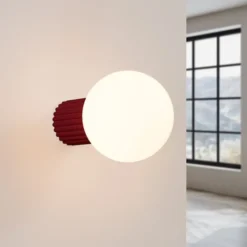 Kinkiet Halo burgund IP44