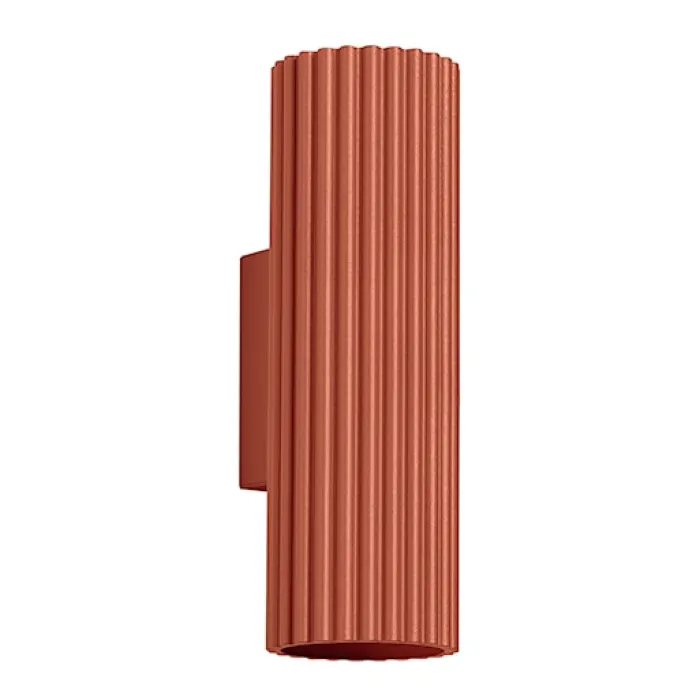 Kinkiet Karbon 20 cm ochra czerwona