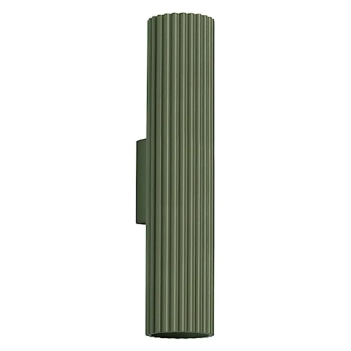 Kinkiet Karbon 30 cm zielony oliwkowy