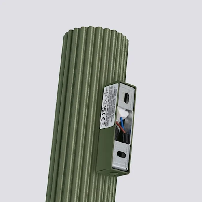 Kinkiet Karbon 30 cm zielony oliwkowy