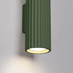 Kinkiet Karbon 20 cm zielony oliwkowy