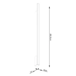 Kinkiet Lagom LED 90 cm czarny 3000K