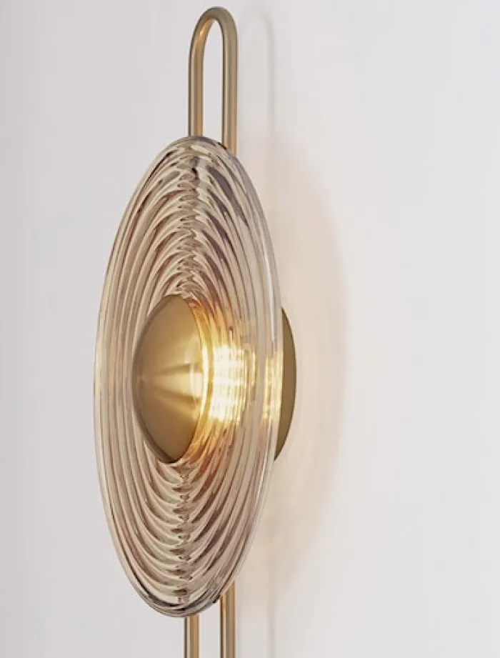 Kinkiet Ollique LED 60 cm złoty