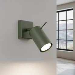 Kinkiet Ring zielony oliwkowy
