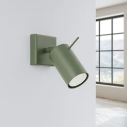 Kinkiet Ring zielony oliwkowy