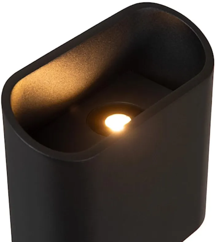 Kinkiet zewnętrzny Atila LED x2 czarny