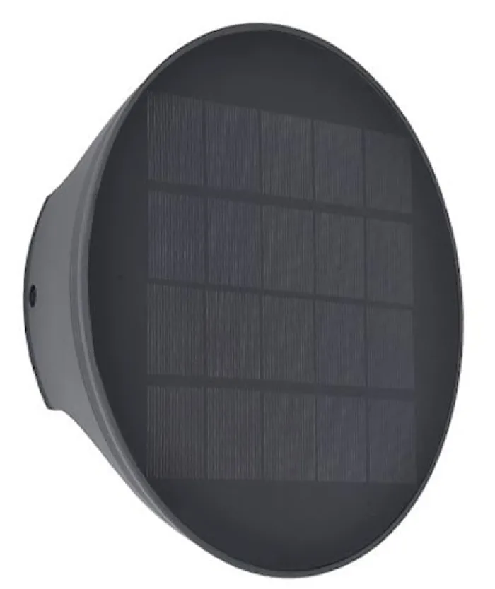 Kinkiet zewnętrzny Belka LED solarny czarny