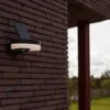 Kinkiet zewnętrzny Runda LED solarny biało-szary
