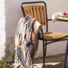 Koc Carmel 130x170 cm z wełną brązowo-czarny