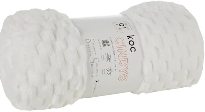 Koc Cindy 170x210 cm biały