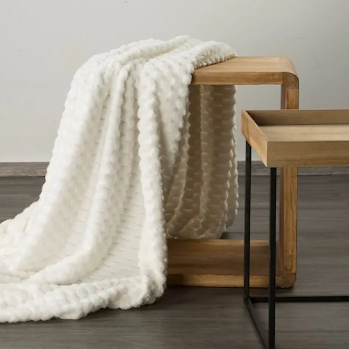 Koc Cindy 170x210 cm biały