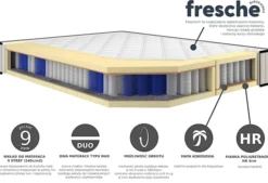 Łóżko kontynentalne 160x200 cm Beriano z pojemnikami i materacem butelkowa zieleń welur