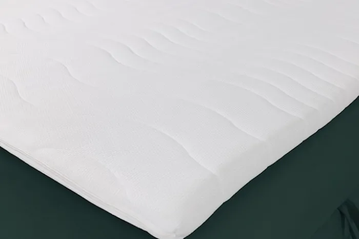 Łóżko kontynentalne 160x200 cm Daissy z pojemnikami i topperem butelkowa zieleń welur