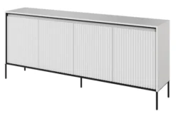 Komoda czterodrzwiowa Trend niska 193 cm z LED Biała