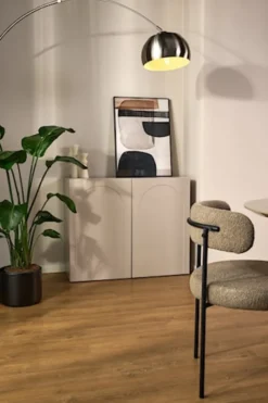 Komoda dwudrzwiowa Arkadia z frezowanymi frontami 100 cm kaszmir