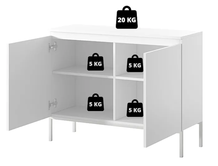 Komoda dwudrzwiowa Bemmi 100 cm kaszmir
